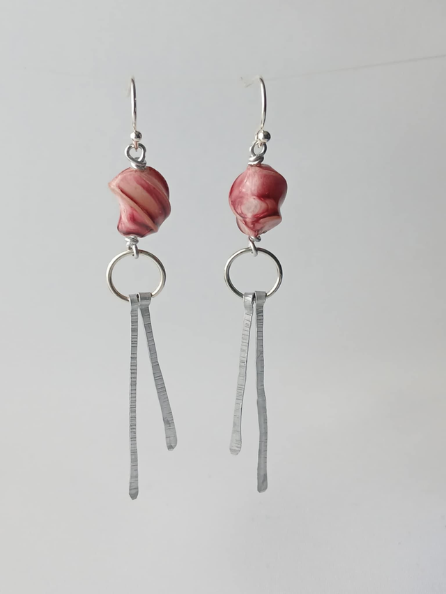 Pink Candy Dangly Earring
