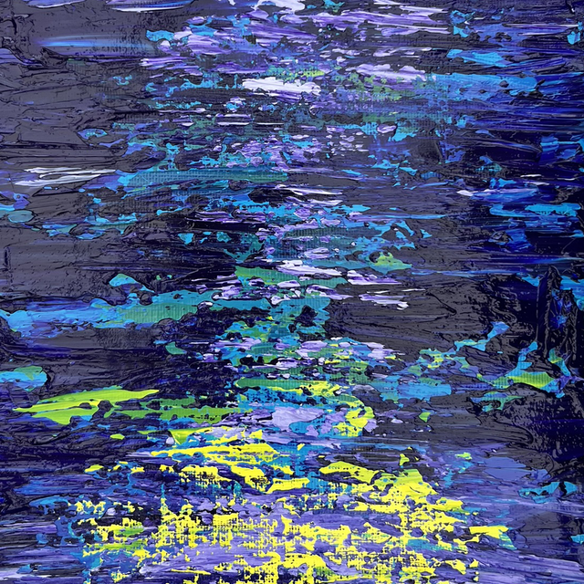 Blue, Violet and Yellow 20x30cm / 8x12"