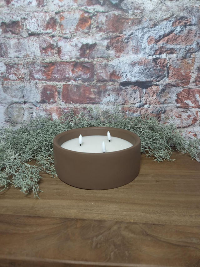 Outdoor led kaars, bruin