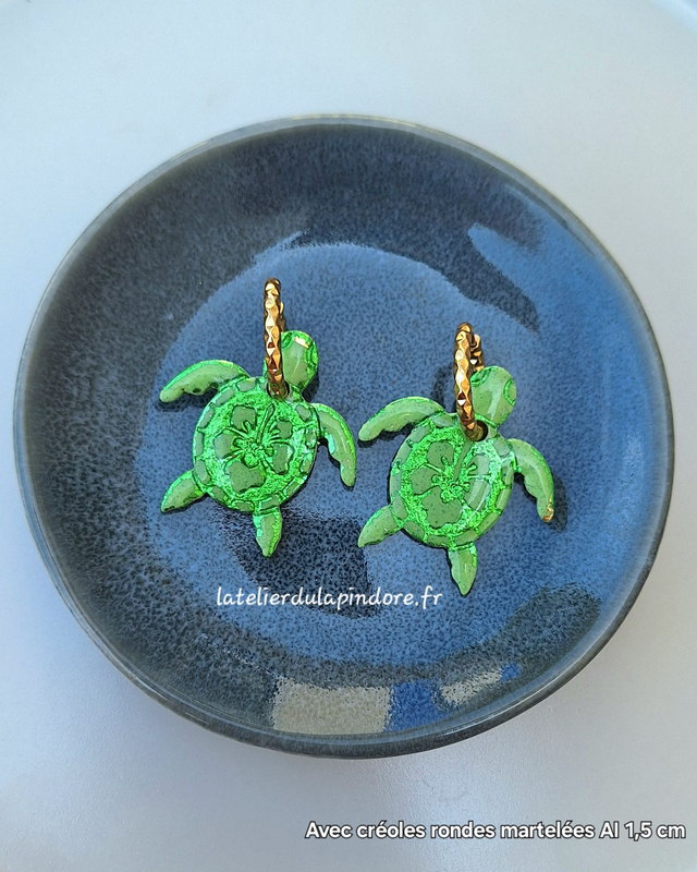 Pampilles Tortue (vendues sans créoles)