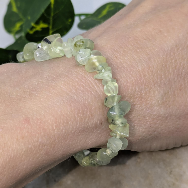 Bracelet "Préhnite" baroque BR-222