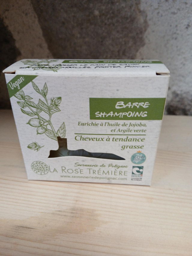 Shampoing solide cheveux à tendance grasse