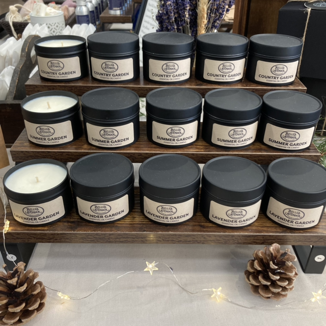 Essential oil candle tin 100g