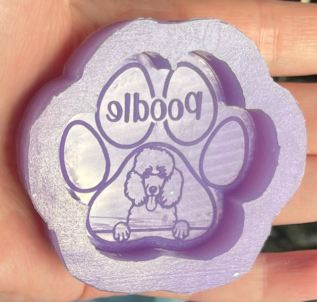 Handmade Poodle Silicone Mould 