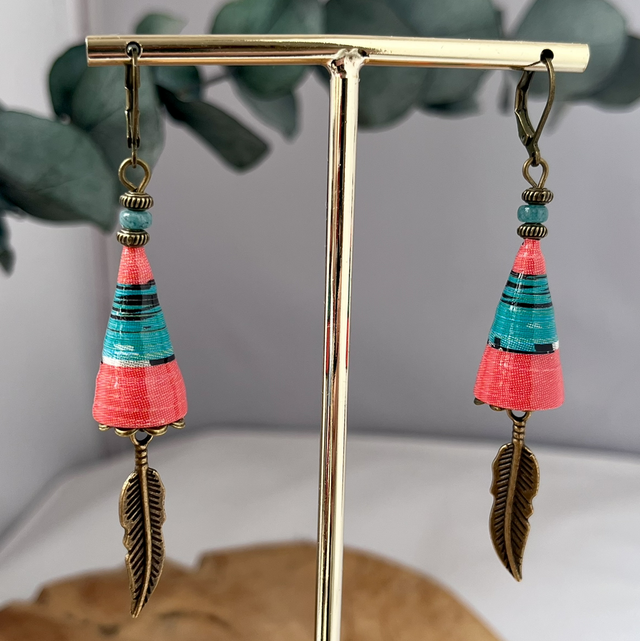 #89 Boucles d’oreilles upcycling en affiche 