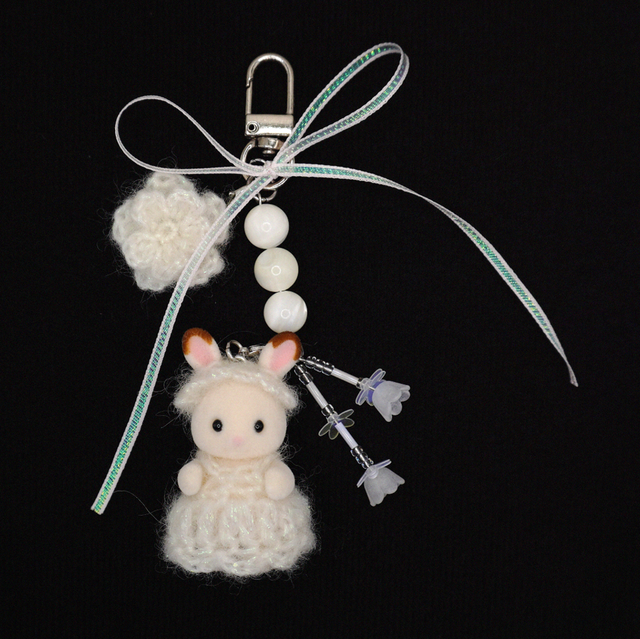 Sylvanian Families mohair charm (chocolate rabbit)