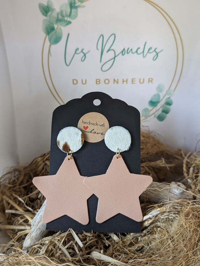 Boucles d&#039;oreilles Star s011