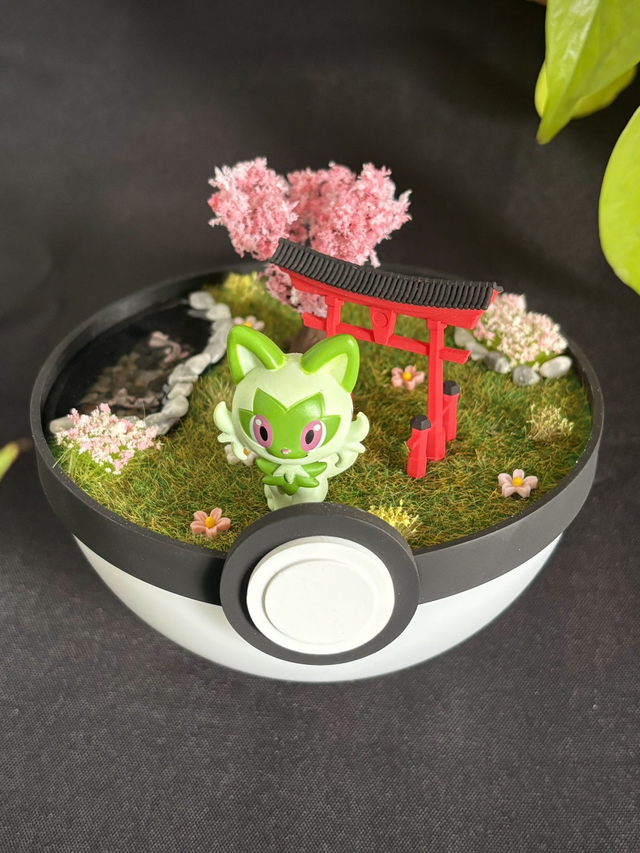 🌸 Terrarium Pokémon - Édition Japon - Poussacha