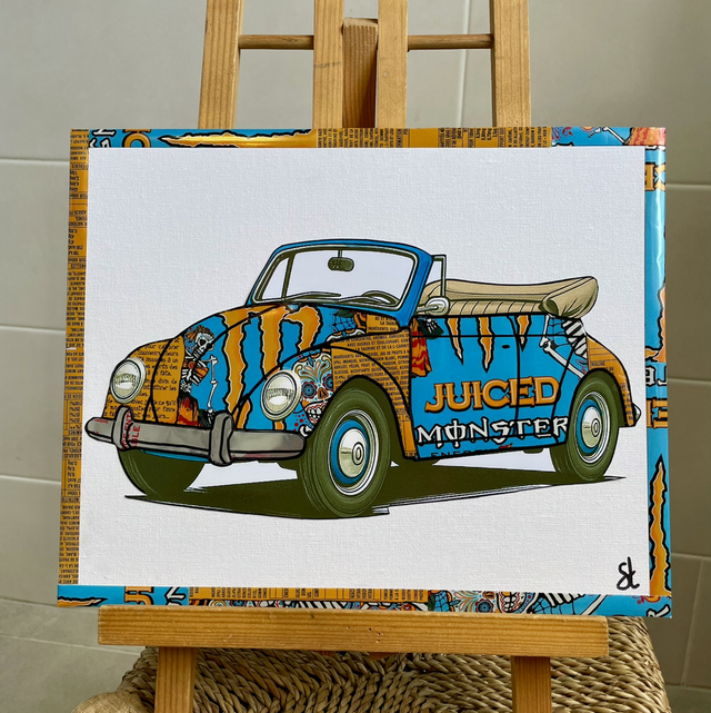 Tableau coccinelle vw vintage 