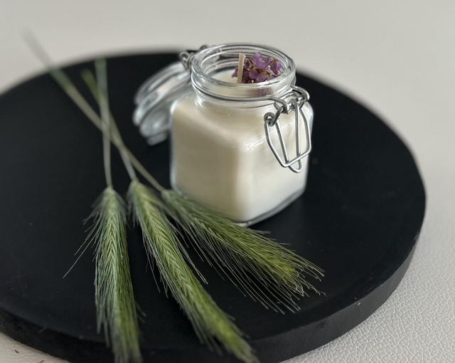 Bougie PETIT POT EN VERRE- soin avec ou sans soin