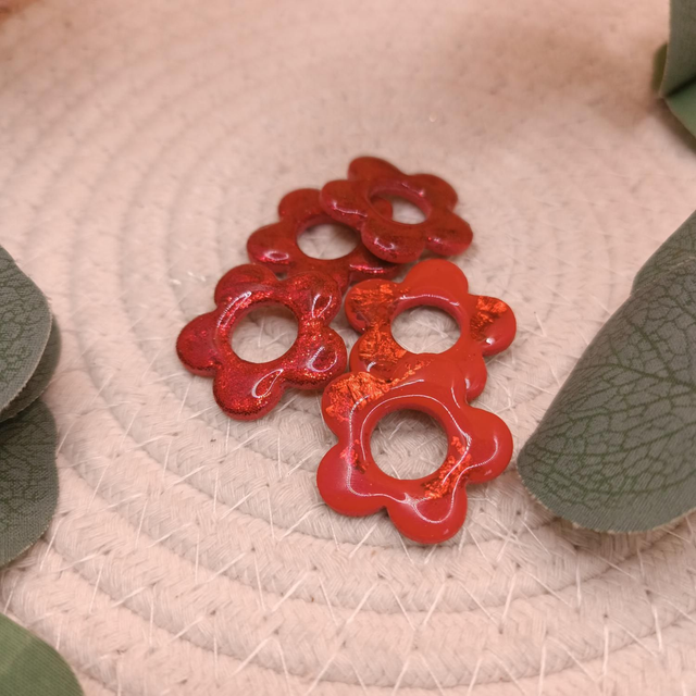 "Flora" bi-face Full paillettes rouges