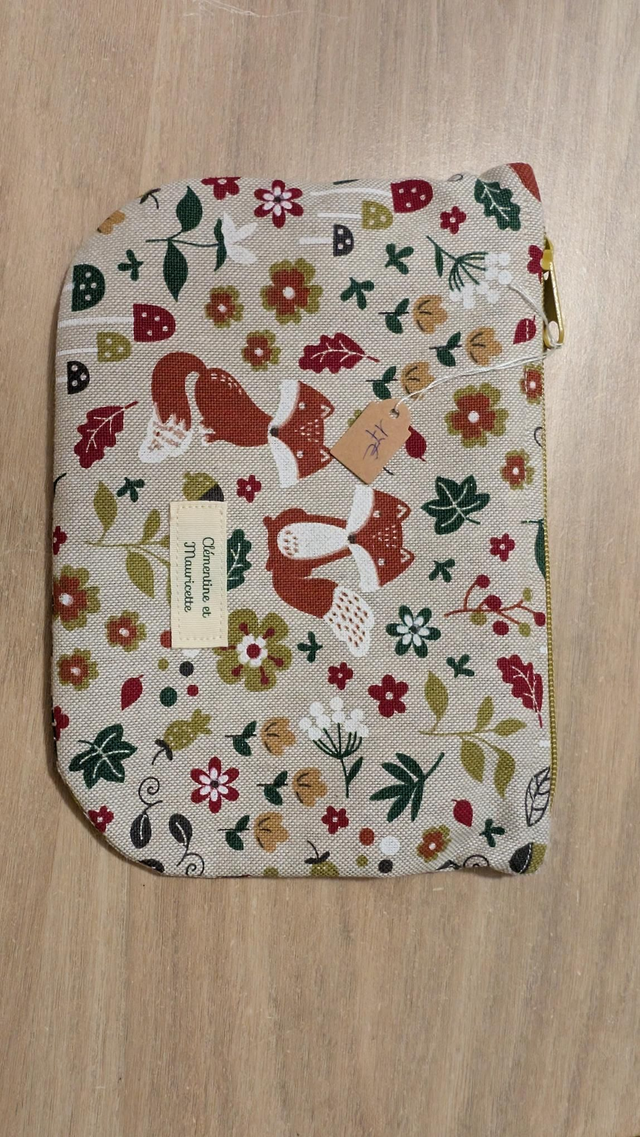 Trousse pochette renard