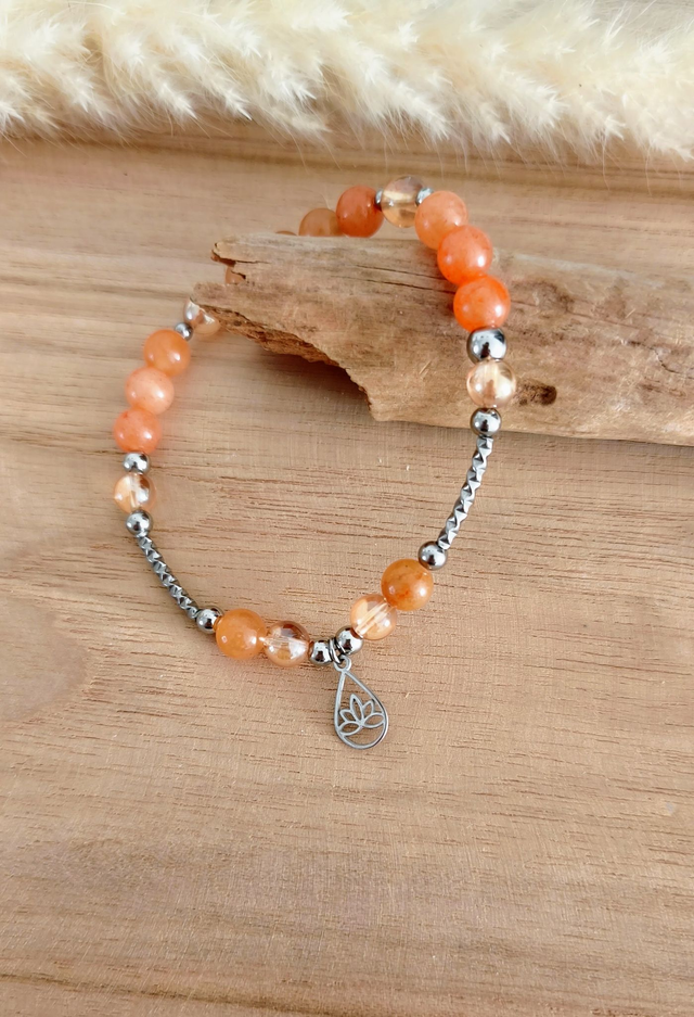 A Bracelet "Élan" Aventurine orange