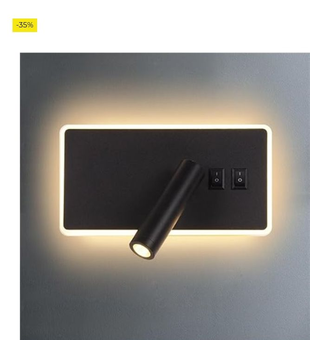 AIRTWESD Lámpara de lectura LED Luces de cabecera Apliques de Dormitorio para interiores 