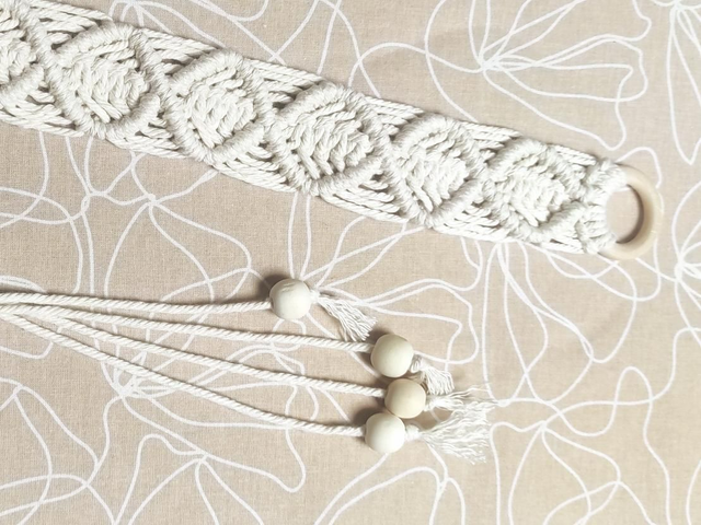 Ceinture en macramé
