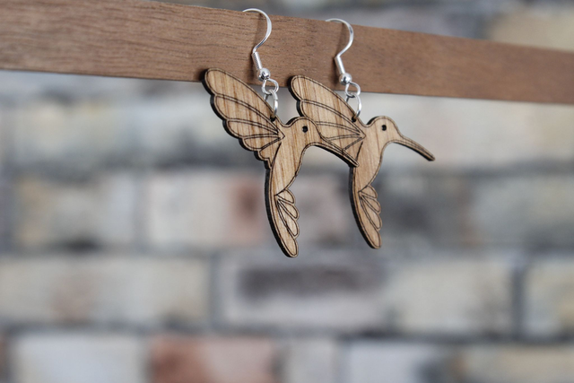 BOUCLE D&#039;OREILLE N°21 : Colibri