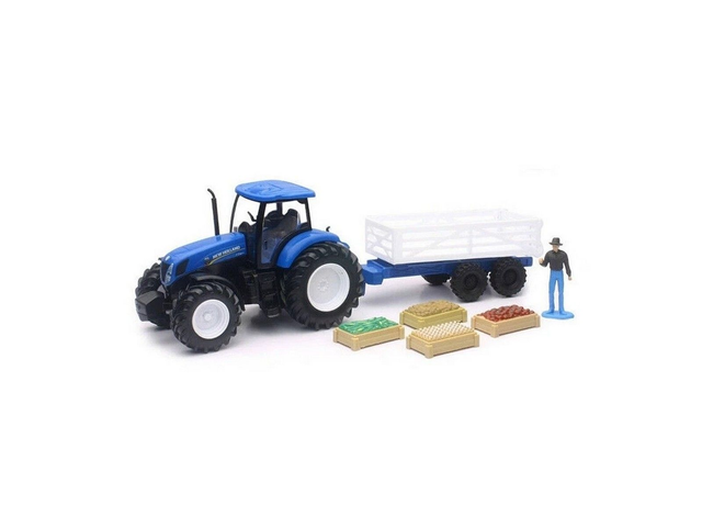 tracteur new holland T7.270+set légumes new ray 05523B 1/32