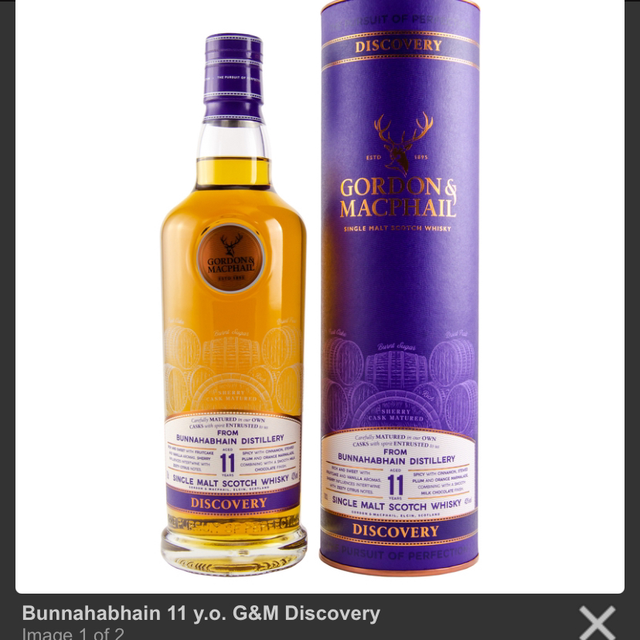 Bunnahabhain 11yo Gordon & MacPhail Discovery 