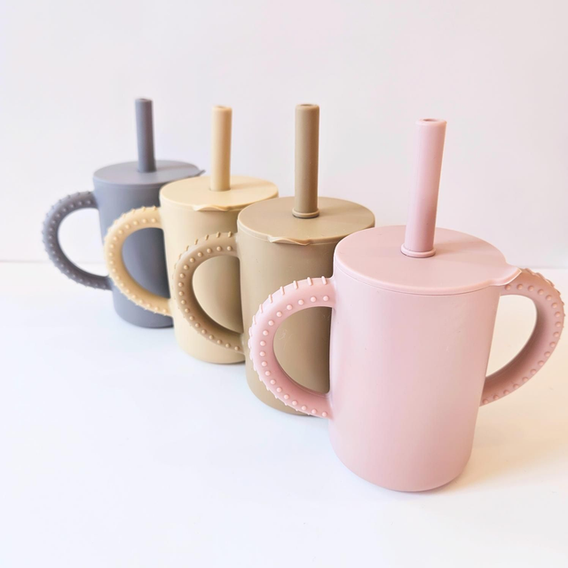 Vaso con Bombilla - Silicona grado alimenticio