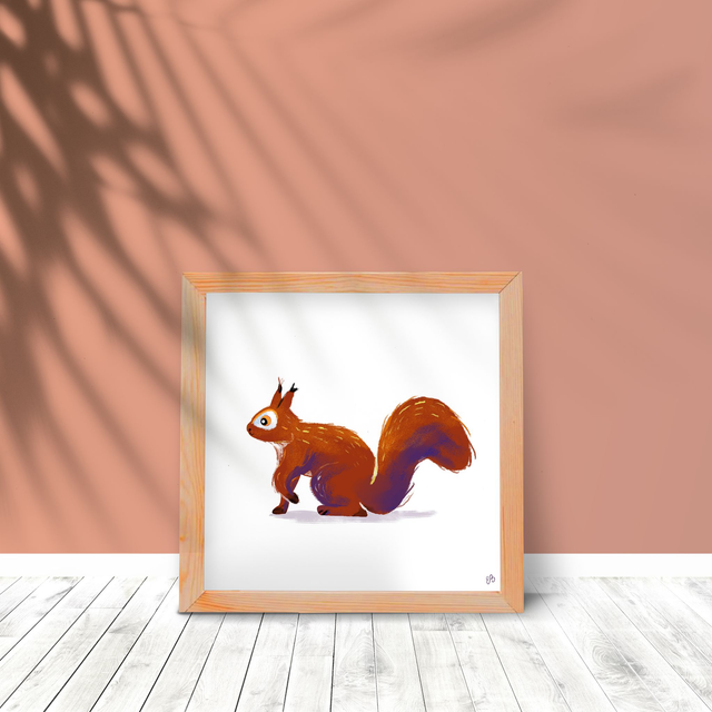 Print Ecureuil Roux