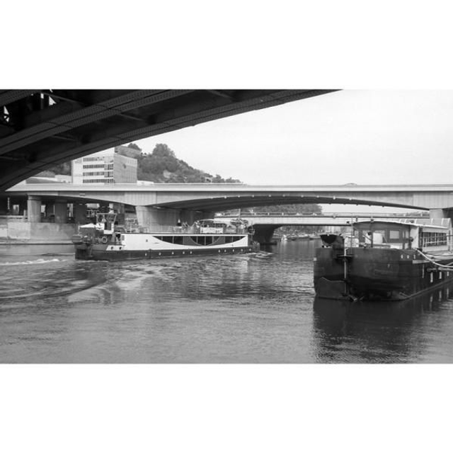 Péniches Perrache 60cmx90cm limité 15ex Argentiqu