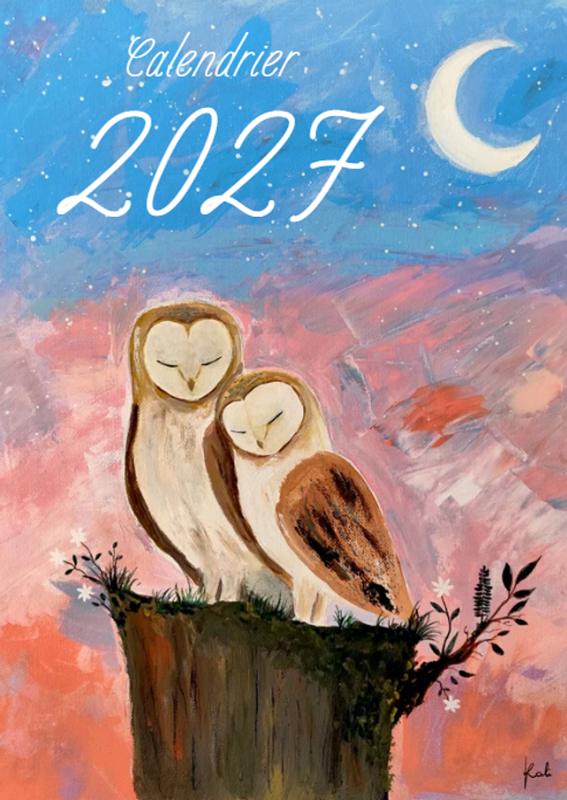 Précommande Calendrier annuel mural 2027 Format A4  