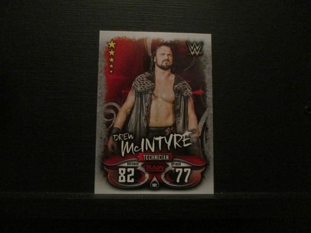 Drew McIntyre - Raw Slam Attax Live Original Trading Card #101