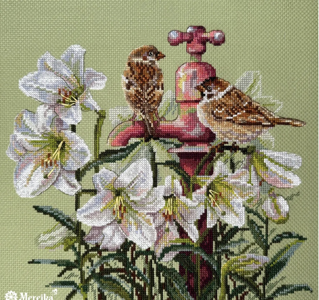 Merejka Among the Lilies Counted Cross Stitch Kit