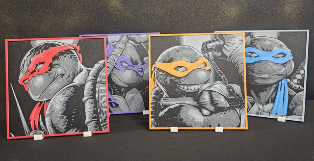 4 Cadres tortues ninja