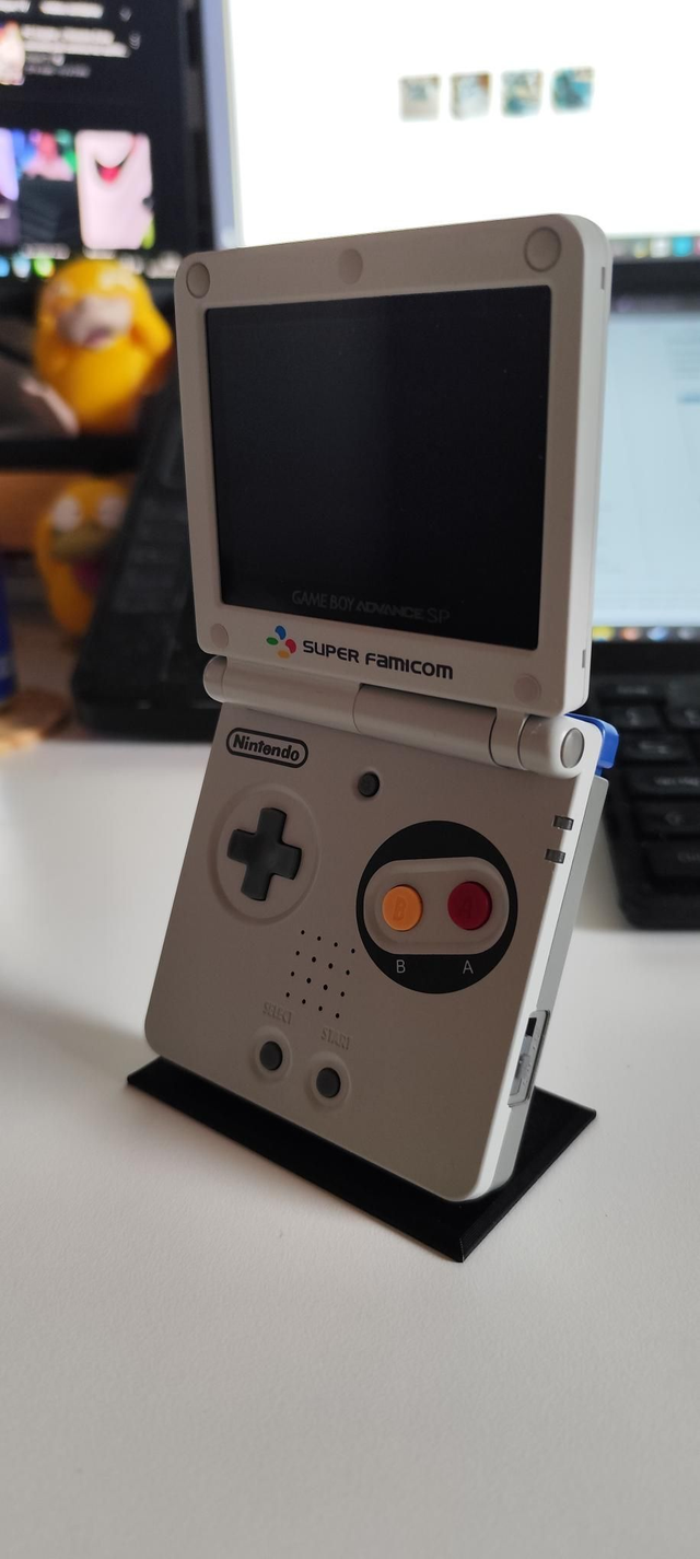 Support d&#039;exposition Gameboy Advance SP 