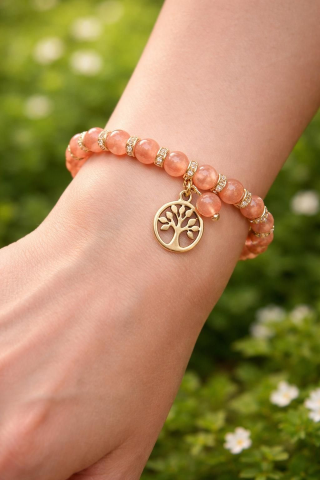 Bracelet Quartz fraise - Douceur du cœur & joie intérieure