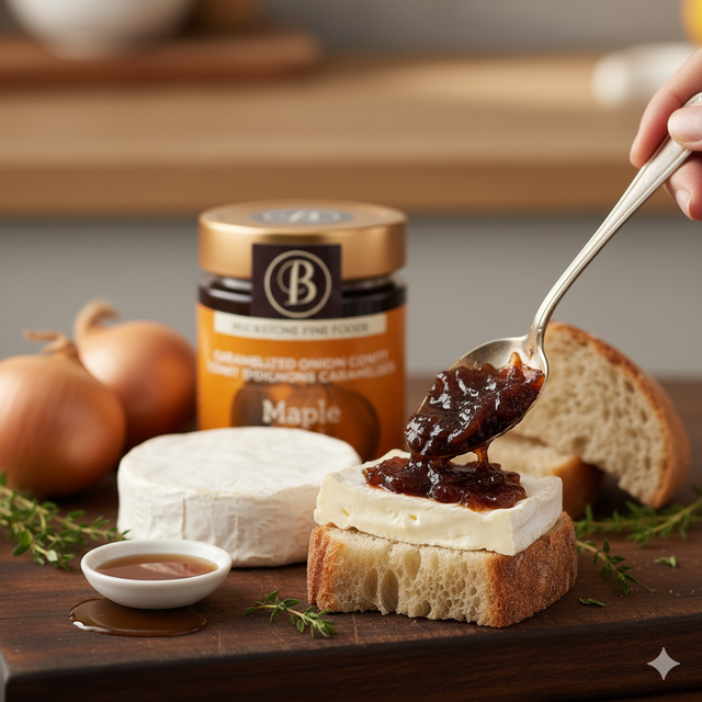 Confit d&#039;oignons Caramelisés à l&#039;Erable 