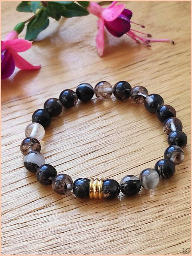 Bracelet Nalla - Quartz fumé 