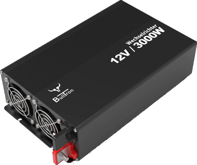 BullTron Wechselrichter 3000W mit ON/OFF Schalter, Display und Fernbedienung - 0% MwSt.