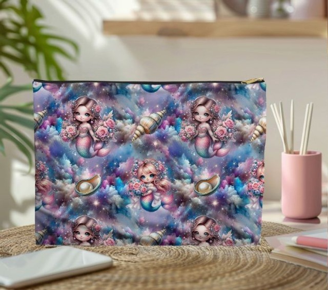 Pochette/trousse sirène 