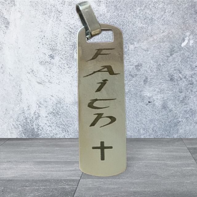Stainless Steel Pendant - Faith