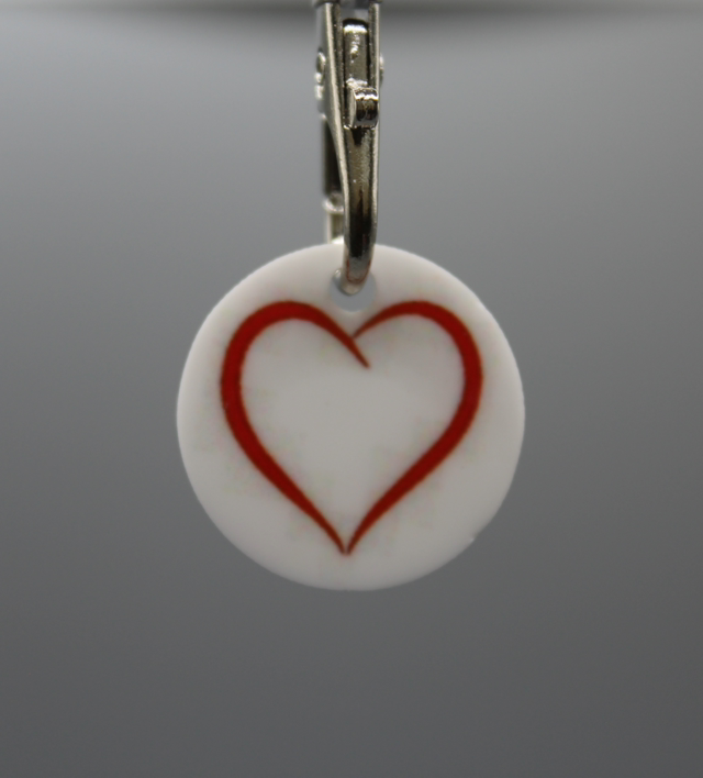 Love heart trolley token