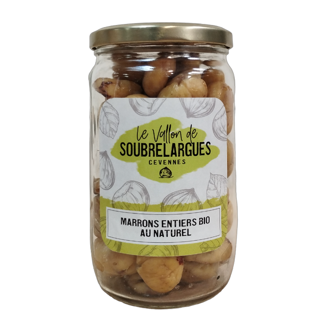 Marrons Entiers au Naturel Bio Pot 430g 