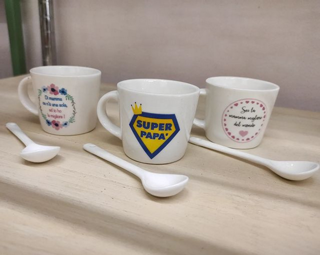 Tazzina in porcellana con dedica