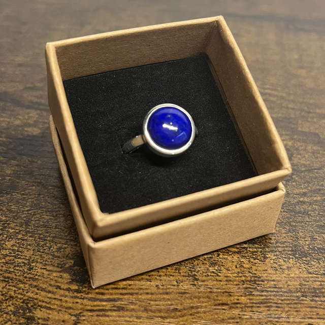 Bague en argent et Lapis-lazuli - Taille 57