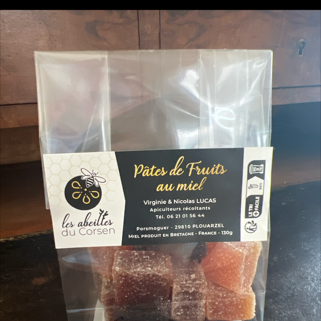 Pâtes de fruits au miel