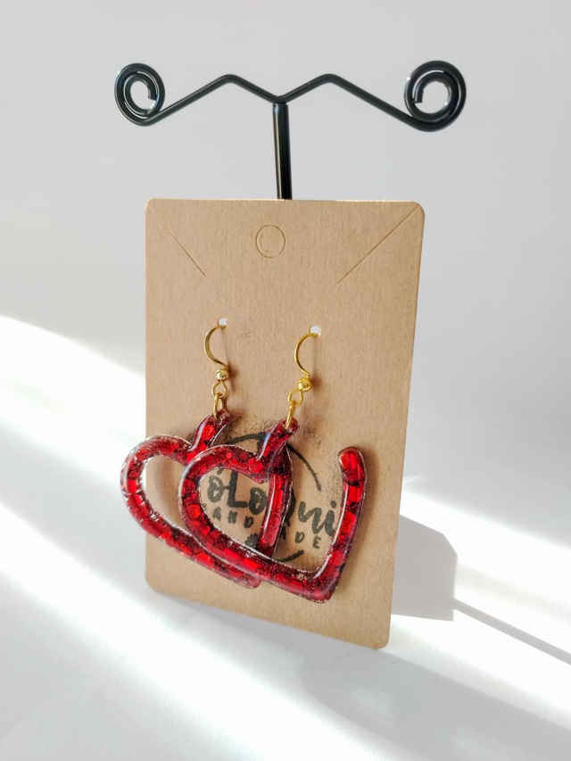 Pendientes tipo Aro Corazón 