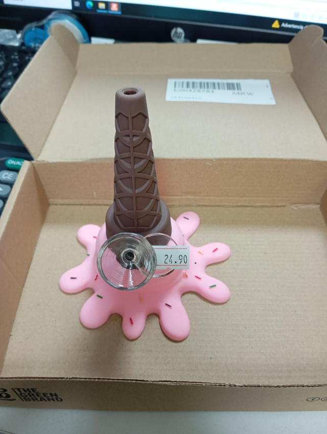 Bong Silicona helado fresa