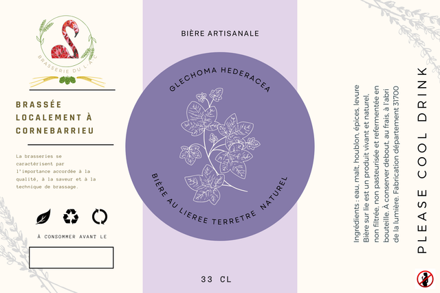 Bière BIO au Lierre Terrestre