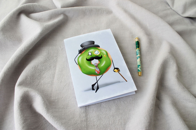 Carnet donut gentleman 