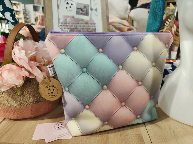 Trousse de toilette xxl capitonné 
