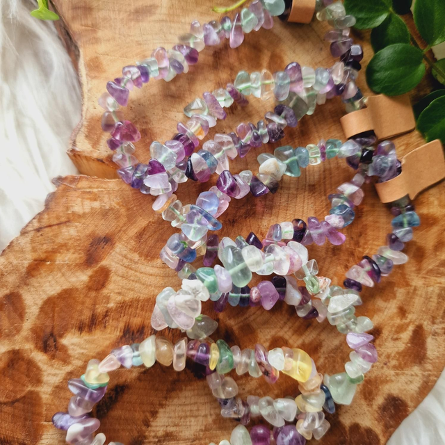 Fluorite Chip Bracelet 