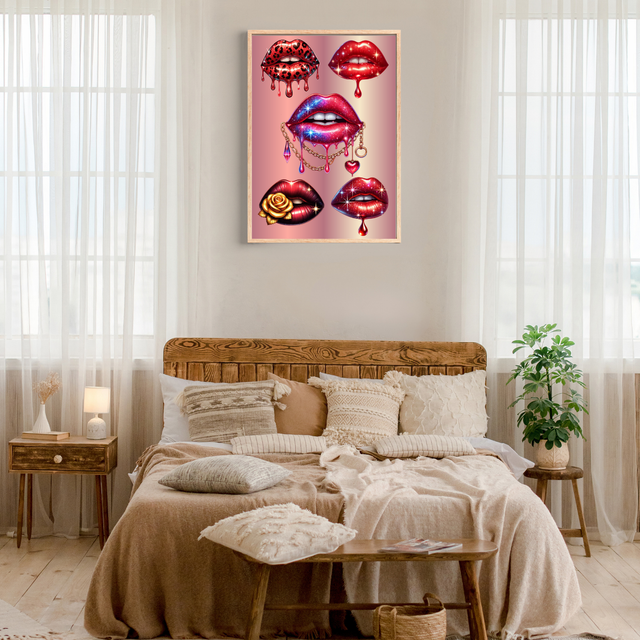 Lèvres Red Galaxy — Glamour Rouge & Éclat Cristal