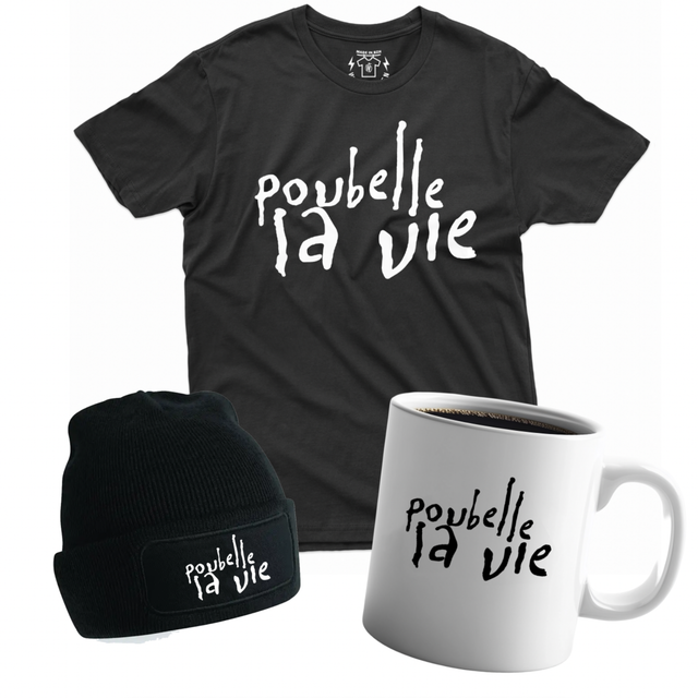 "POUBELLE LA VIE" Tshirt, Sweat, Bonnet, Totebag, Mug