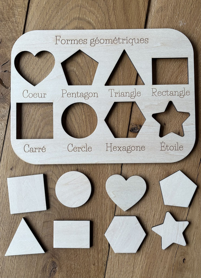 Pochoir &quot;Formes géométriques&quot; avec sac de rangement